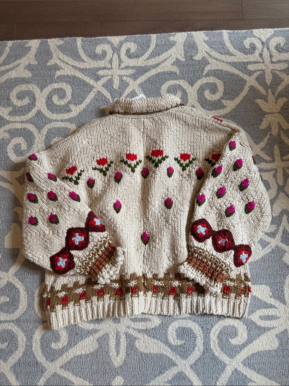 NWT Free People Rosebud Oversize Cardigan Sz M - Picture 6 of 8